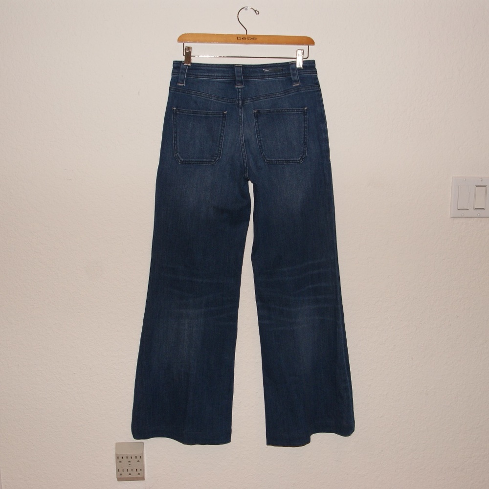 Anthro PILCRO Wide-Leg Denim Palazzo Jeans sz 27 - Picture 5 of 8